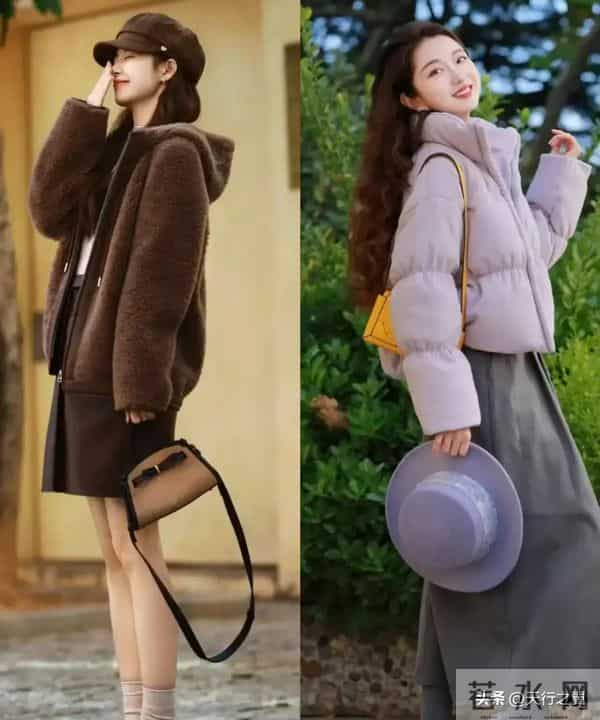 “短外套+裙子”=今年冬天的王炸组合，这样穿高级又洋气，美爆了