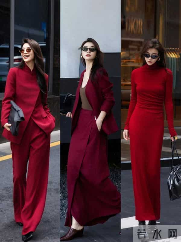 新年红穿搭天花板！高级不艳俗，解锁冬日氛围感