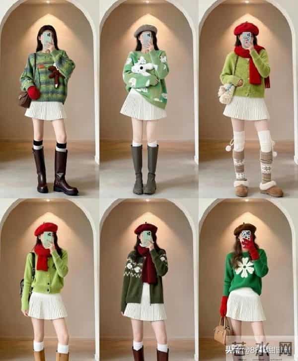 别急着买新衣，用衣柜基础款红绿白，轻松搭出圣诞氛围