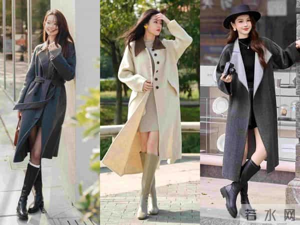 大衣+长靴才是冬季保暖时髦搭配,显高显瘦又气质高级,谁穿谁美