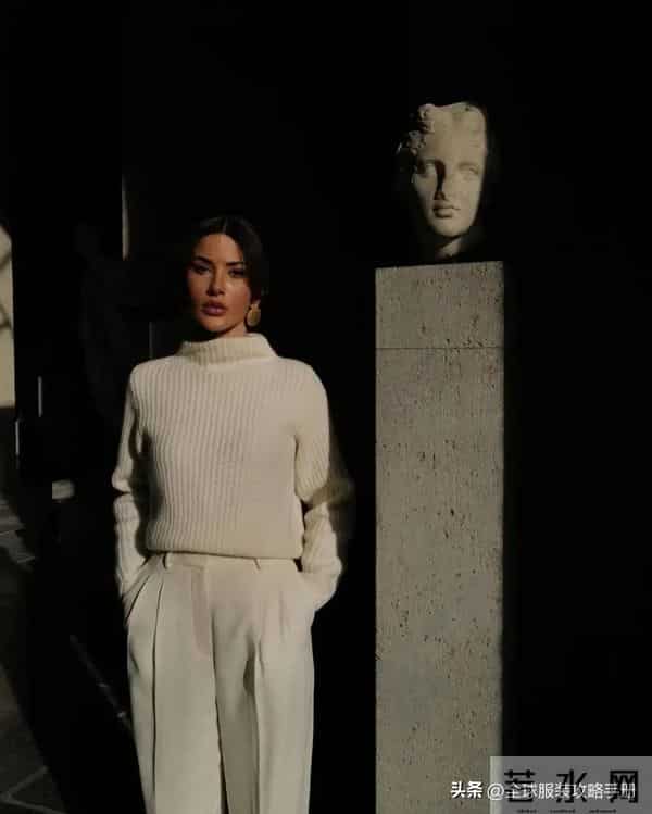 冬天穿白色，太显高级了！