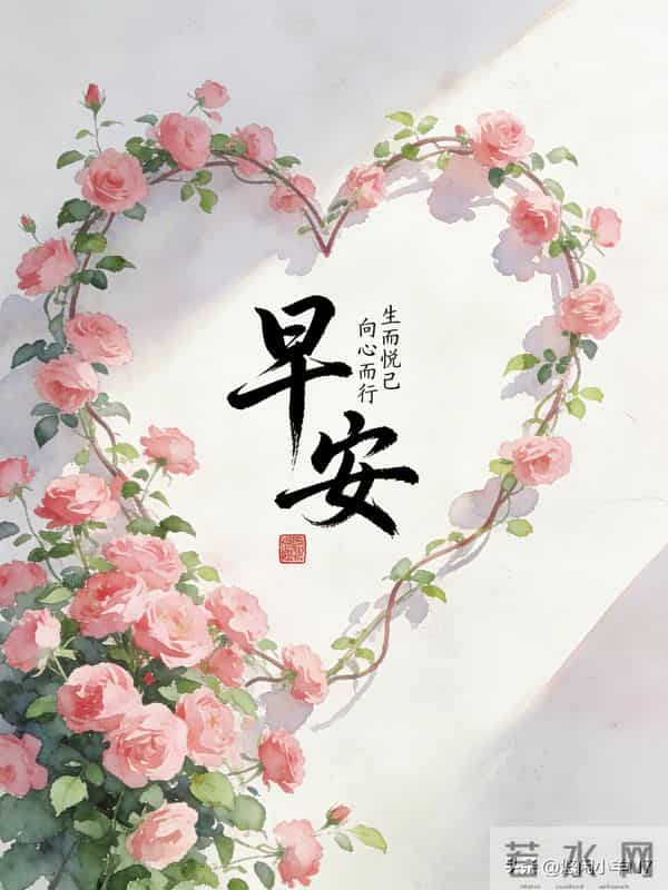 早安图片-前路漫漫亦灿灿，愿你笑口常开，日日顺心～