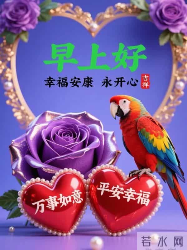 周五早安美图-喜气迎着你，顺遂随着你 财气拥着你，良人助着你