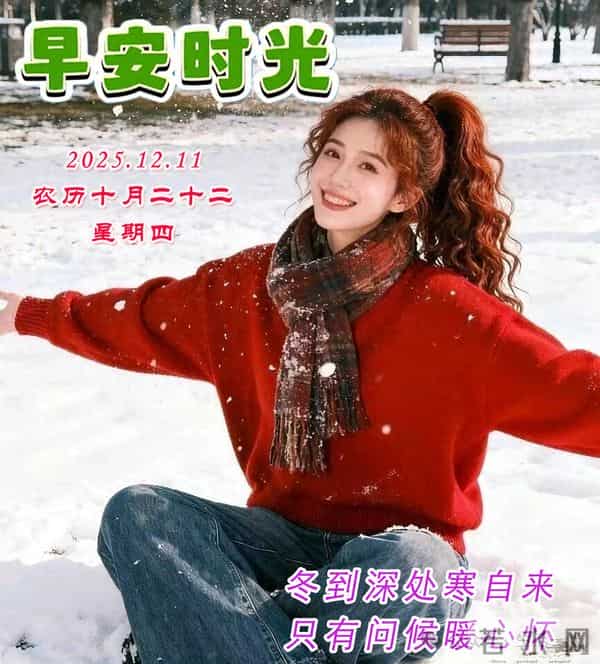 早安周四美图-问候源自心底，感恩一路有你