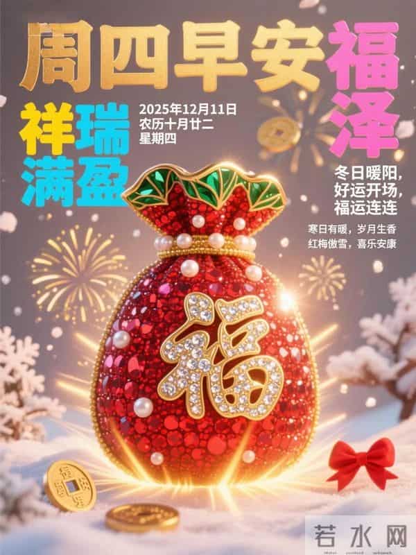 12月11日周四早安,旧岁将尽,冬意浓浓,愿你畏寒有衣,遇冷有暖