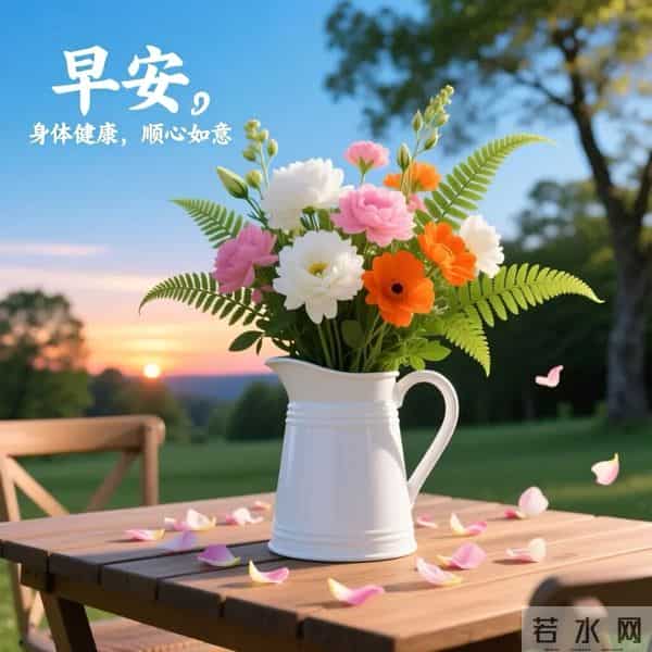 周五早安美图-喜气迎着你，顺遂随着你 财气拥着你，良人助着你