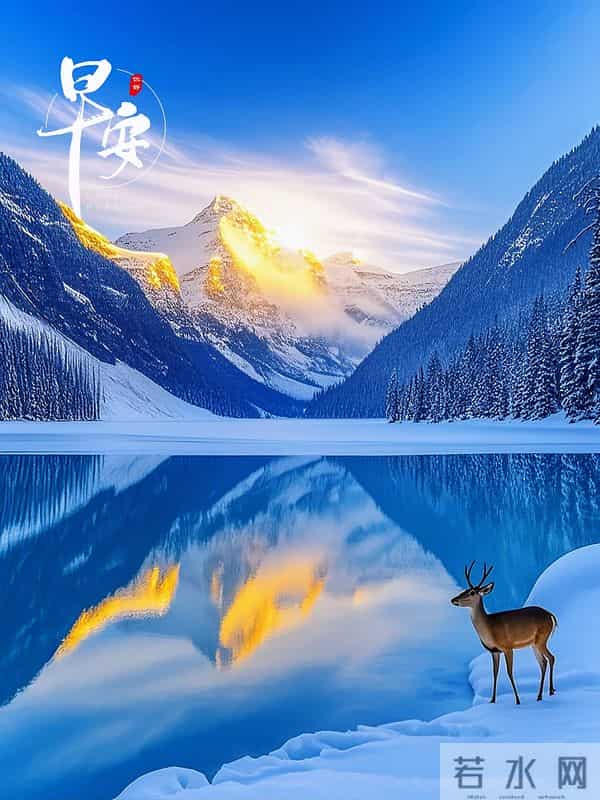 8张最新精美早安图片，冬意渐浓岁末至，愿您平安康健、年末顺遂~