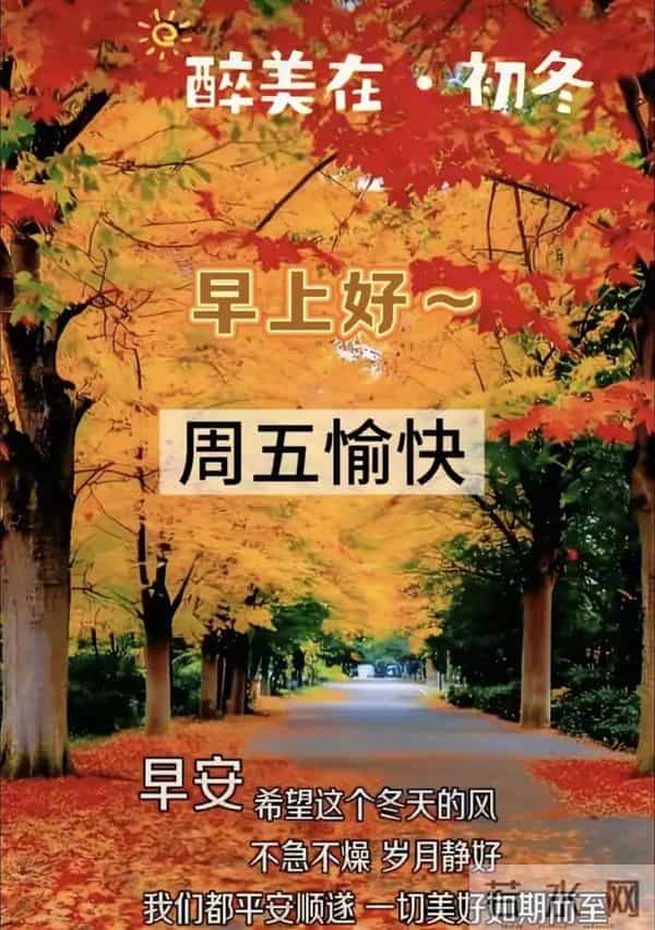 12月12日漂亮早上好图片祝福周五早上好温馨问候语 早安祝福图文