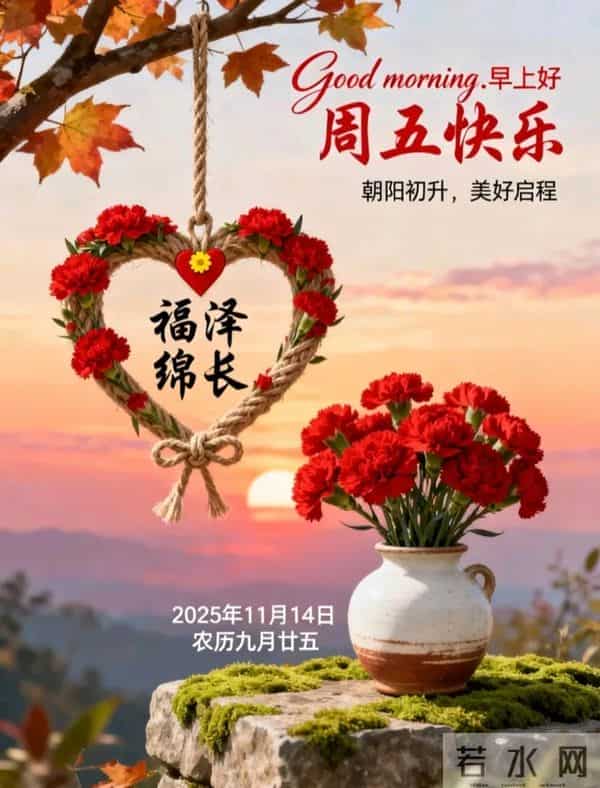 2025年12月12日周五早上好温馨问候语 早安图片 早安祝福精美图片