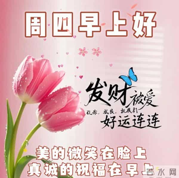 星期四非常漂亮的早上好问候语、图片 周四早安问候祝福语温馨句子