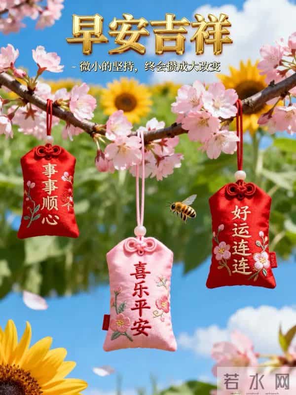 周五早安美图-喜气迎着你，顺遂随着你 财气拥着你，良人助着你