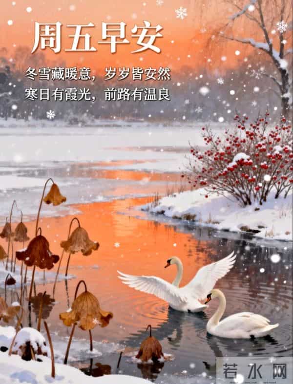 2025年12月12早上好祝福语 早上好祝福图片 早安精美图片 周五愉快