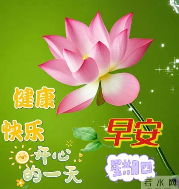 星期四非常漂亮的早上好问候语、图片 周四早安问候祝福语温馨句子