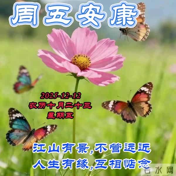 周五早安问候美图-冬日欢喜如意 四季清宁久安