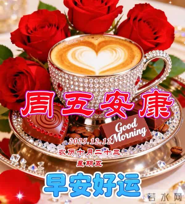 周五早安美图-冬意虽渐浓，惦念未曾空，加衣防夜寒，祝福递温融