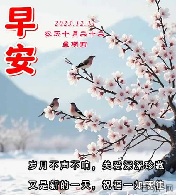 周四早安问候美图-平安、健康、吉祥、幸福随行