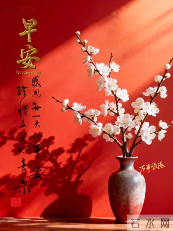 早安祝福美图 - 走过秋，迎来冬，轻声问候里，藏着最温暖的祝福