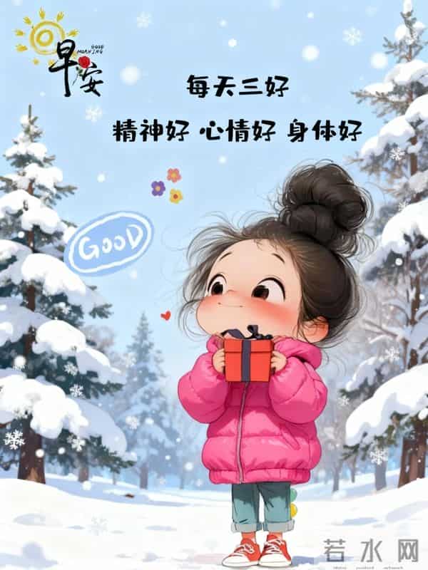 早安祝福美图 - 走过秋，迎来冬，轻声问候里，藏着最温暖的祝福