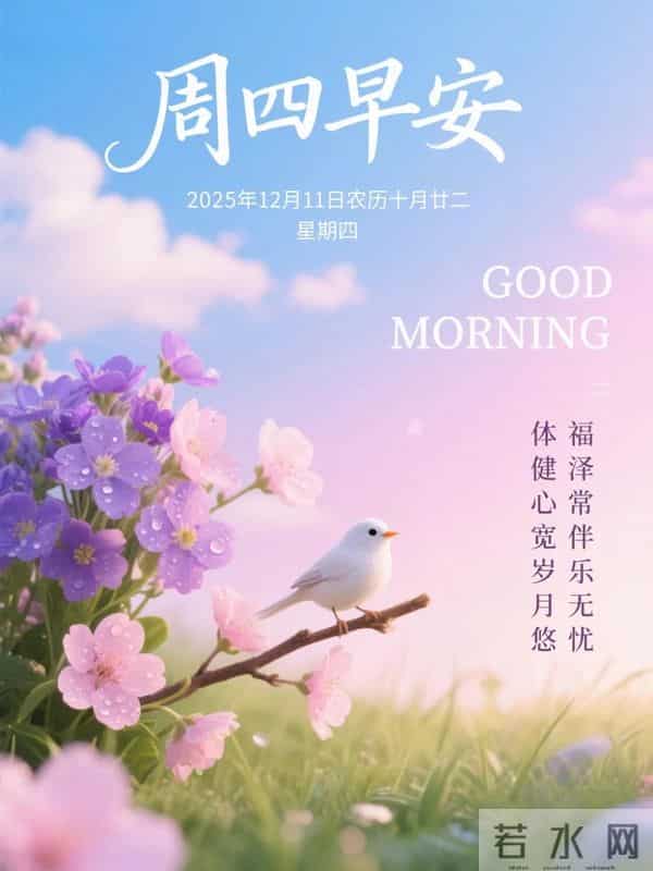 12月11日周四早安,旧岁将尽,冬意浓浓,愿你畏寒有衣,遇冷有暖