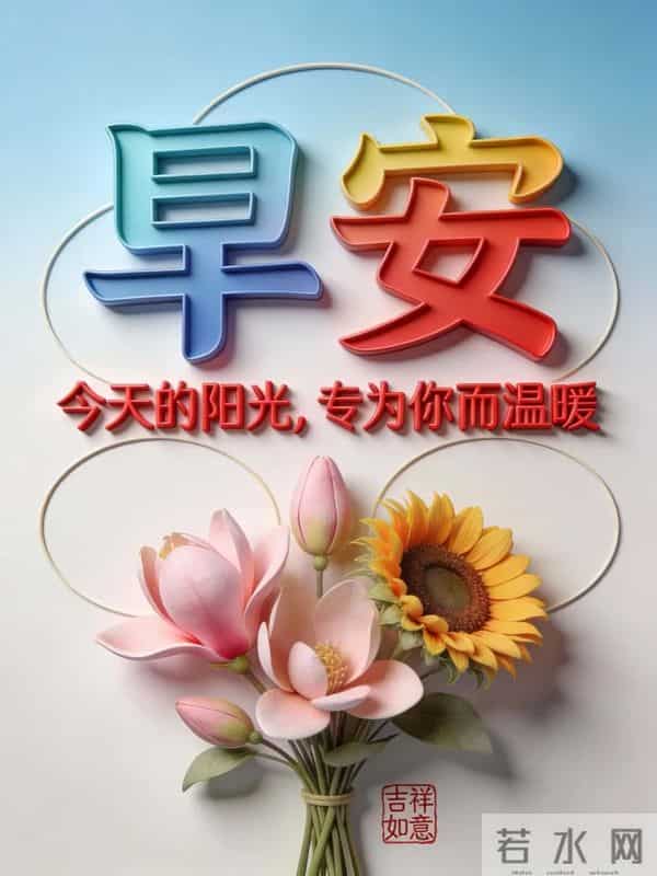 周五早安问候美图-愿这份温暖随光传递，让舒心在你心底凝聚