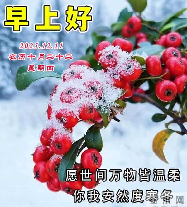 周四早安问候美图-平安、健康、吉祥、幸福随行