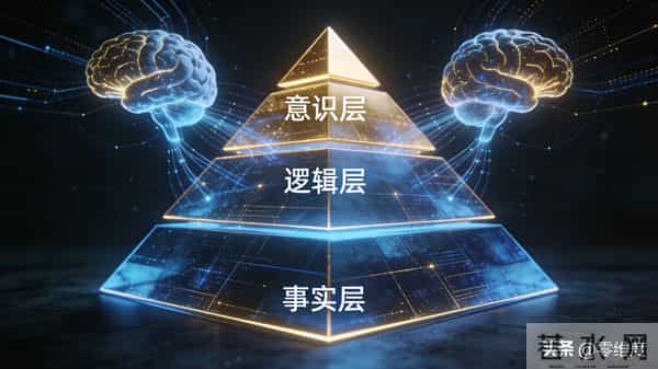 认知三角模型：事实、逻辑、意识的层级关系