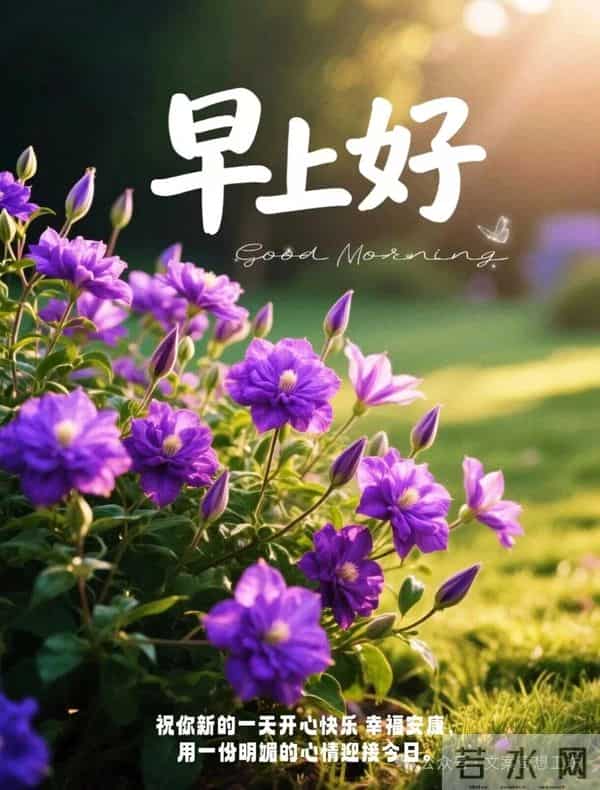 早安美图分享：愿你好运常在，所遇之事皆可化解