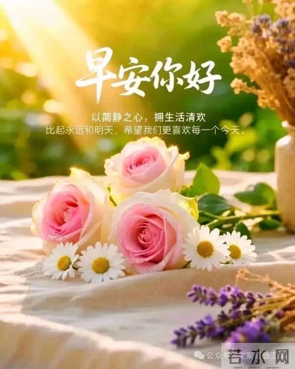 早安美图分享：愿你好运常在，所遇之事皆可化解
