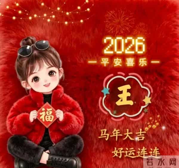 2026跨年姓氏头像，大吉大利，好运连连！