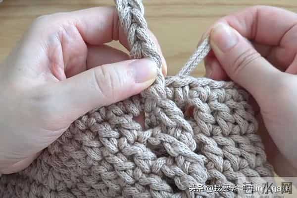 玩转基础款包包钩编,双扭条肩包教程,大方实用简约耐看