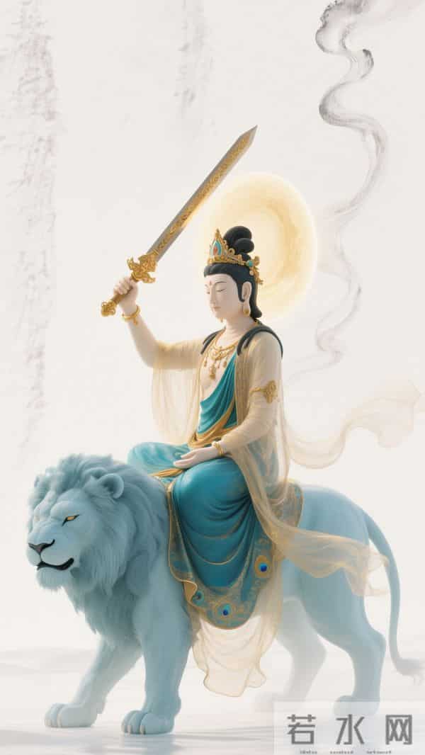 南无文殊菩萨壁纸·万般执念，皆是束缚；百般放下，皆是解脱(47)