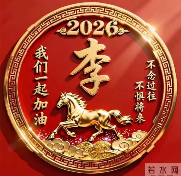 2026年姓氏头像马年成功.张.陈.黄.何.纪.李.潘.祝.朱.林.赵...
