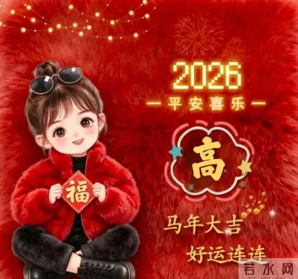 2026跨年姓氏头像，大吉大利，好运连连！