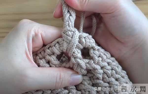 玩转基础款包包钩编,双扭条肩包教程,大方实用简约耐看