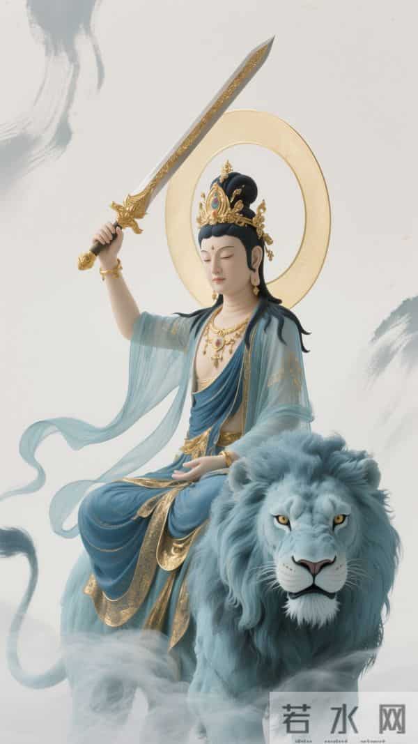 南无文殊菩萨壁纸·万般执念，皆是束缚；百般放下，皆是解脱(47)