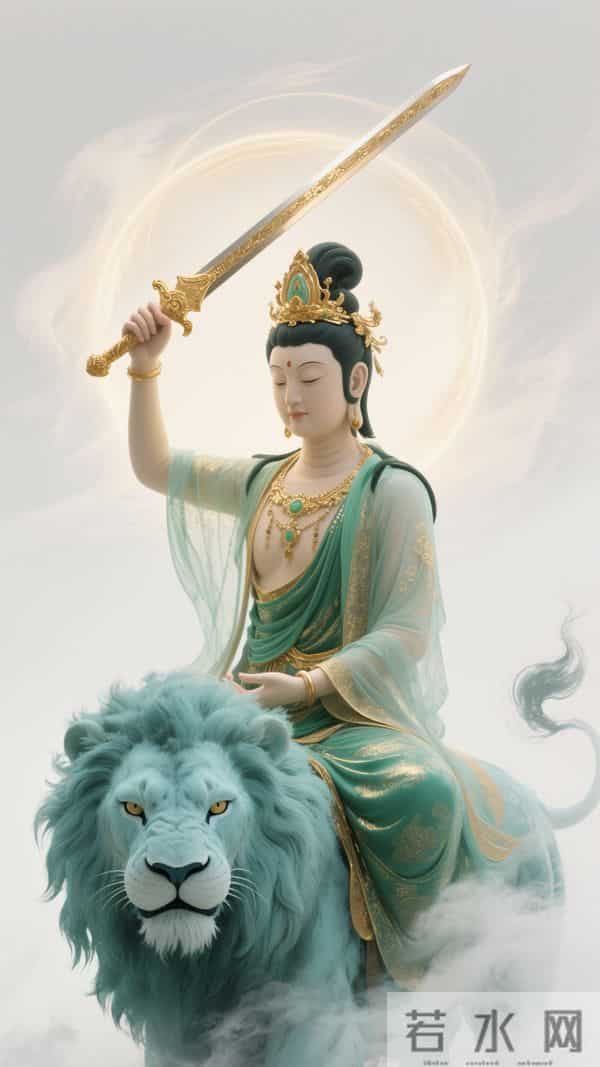 南无文殊菩萨壁纸·万般执念，皆是束缚；百般放下，皆是解脱(47)