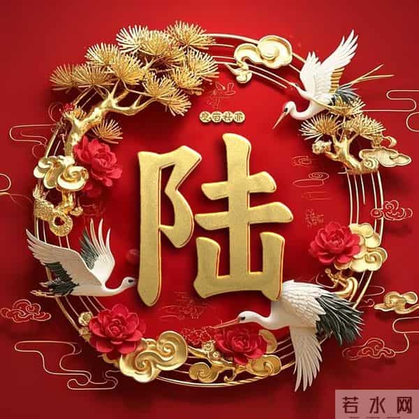 双鹤吉祥姓氏头像：