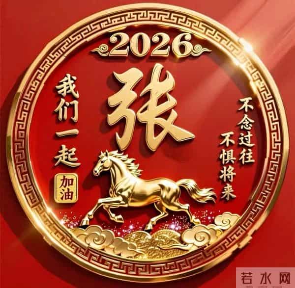 2026年姓氏头像马年成功.张.陈.黄.何.纪.李.潘.祝.朱.林.赵...