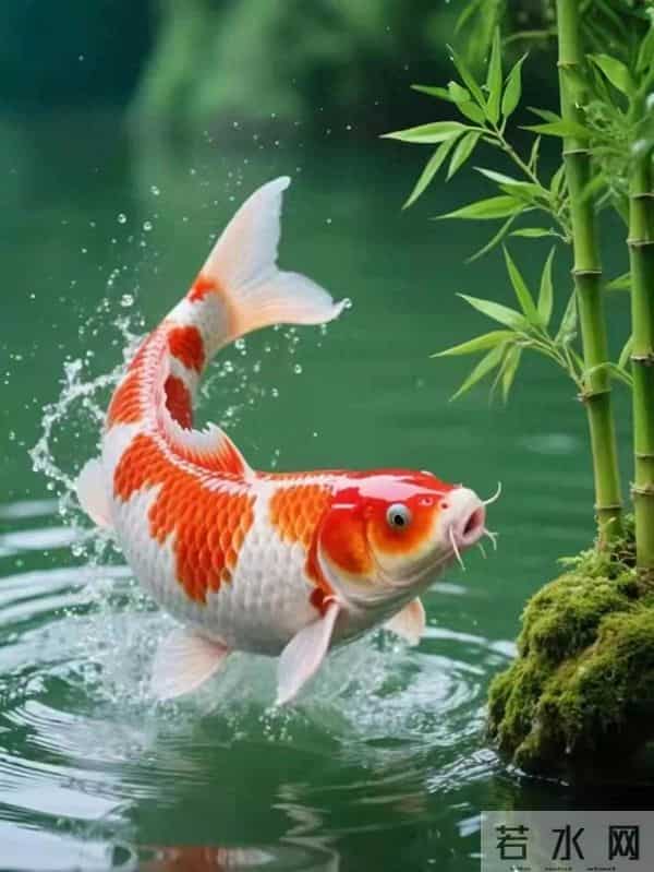 能量头像-跃鲤呈祥，竹节节高，年年有余