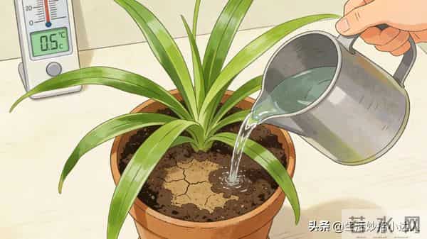 吊兰总黄叶？3个温柔养护招，叶片油亮爆小芽