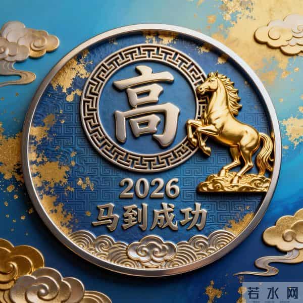 蓝金配色贵气到发光！传统回纹+鎏金泼墨背景，中式美学狠狠拿捏~