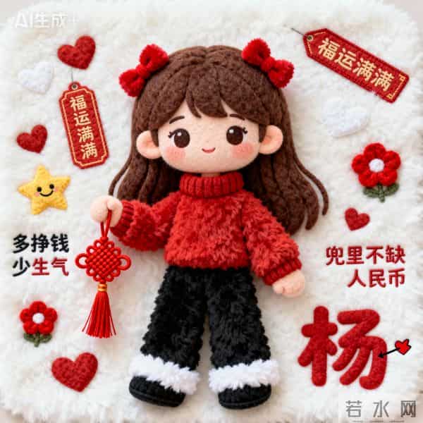 新年多挣钱少生气,羊毛毡头像先安排~