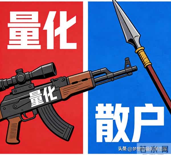 量化VS散户，这就是一场不对称的屠杀！好比机关枪对着长矛兵扫射