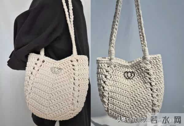 玩转基础款包包钩编,双扭条肩包教程,大方实用简约耐看