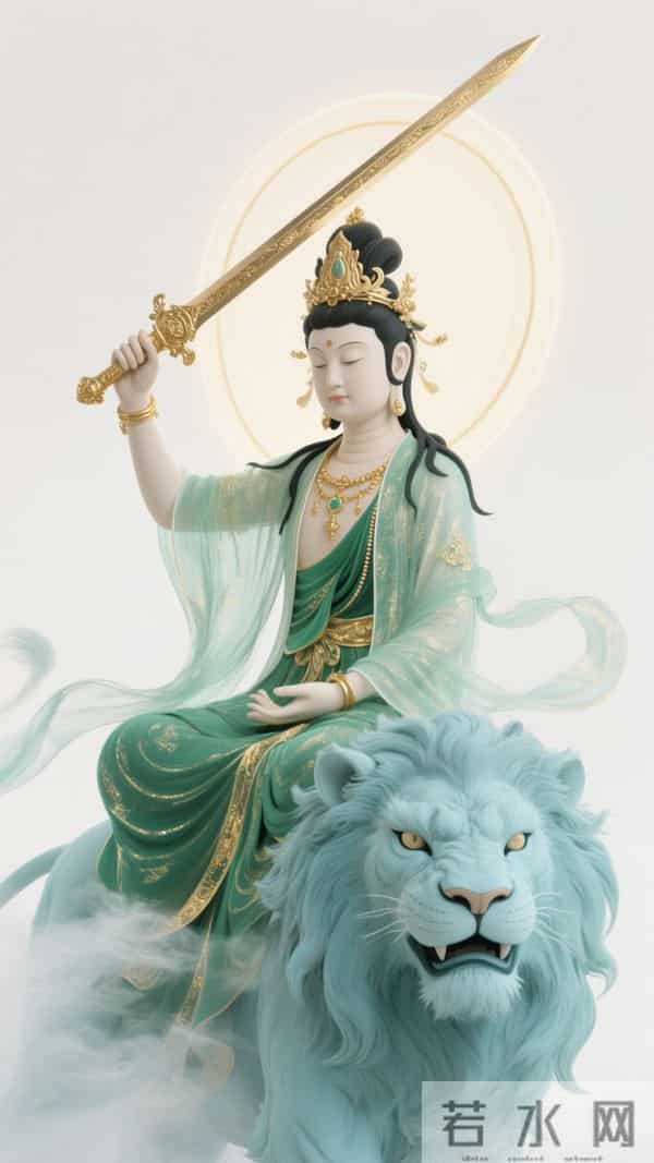 南无文殊菩萨壁纸·万般执念，皆是束缚；百般放下，皆是解脱(47)