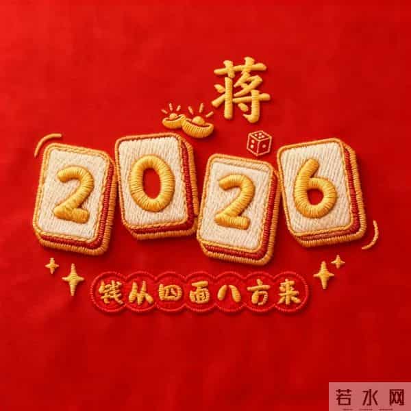 2026好运姓氏头像来啦｜2026 钱从四面八方来！