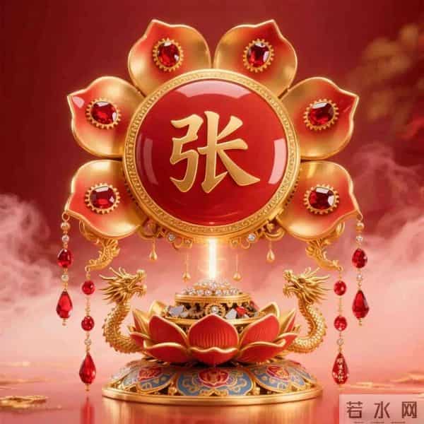 姓氏头像 - 华丽鎏金 - 金龙搭配莲花宝座彰显富贵之美~快来瞧瞧