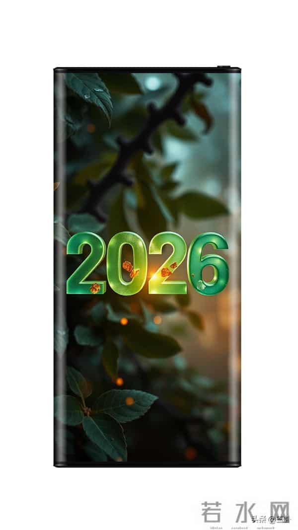 新年2026绿色系手机壁纸