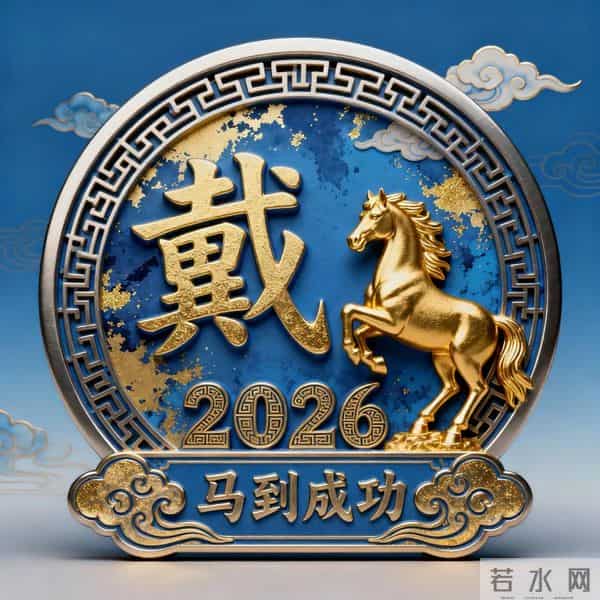 蓝金配色贵气到发光！传统回纹+鎏金泼墨背景，中式美学狠狠拿捏~