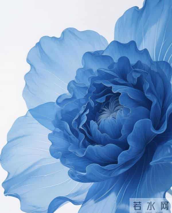 蓝色系花朵 壁纸